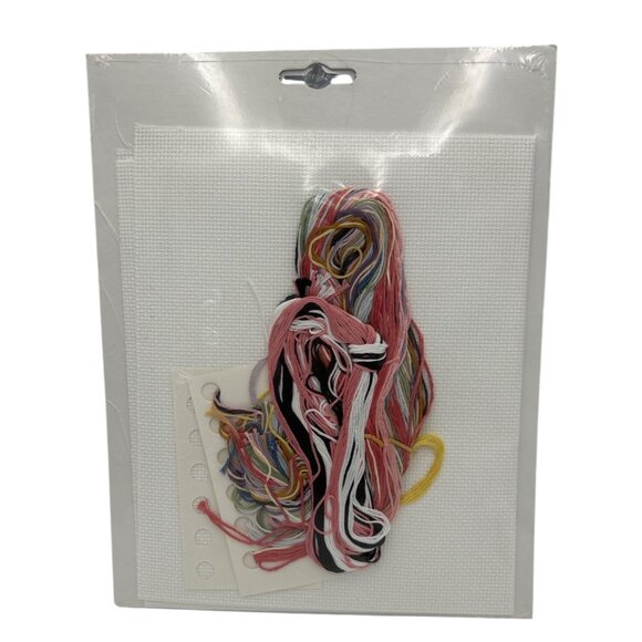 Counted Cross Stitch Kit Janlynn Sassy Stitcher Funny Lady Craft 11 X 14 Vtg - Picture 2 of 6